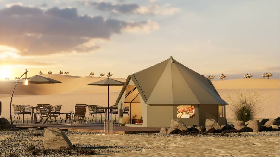 酒泉露营酒店帐篷厂家